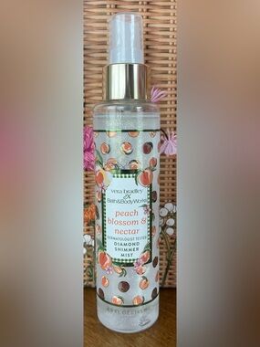Vera Bradley & Bath & Body Works Peach Blossom & Nectar Diamond Shimmer Mist NEW